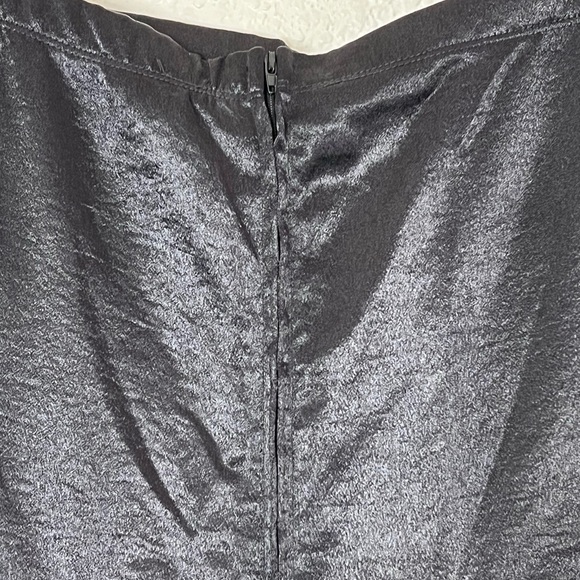 Windsor | Off the shoulder silky high low black mini dress size medium - Picture 9 of 11